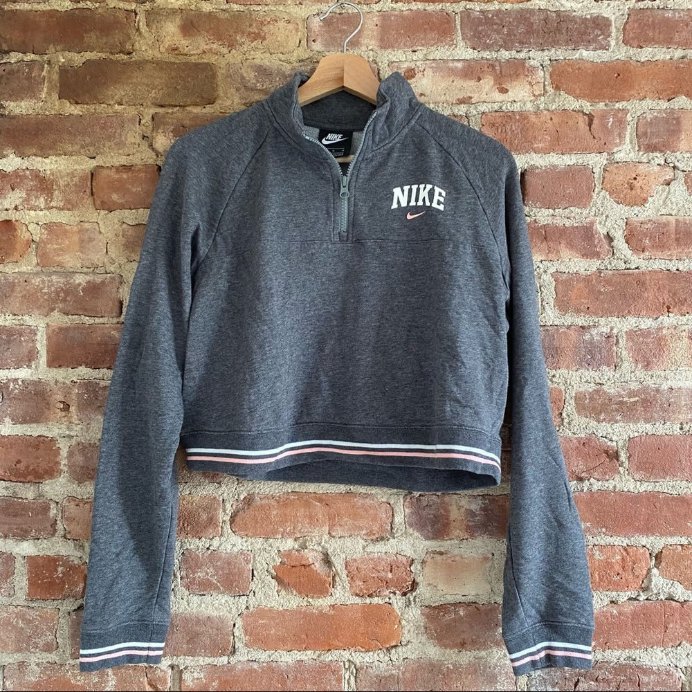 Nike Cropped Quarter Zip Long Sleeve